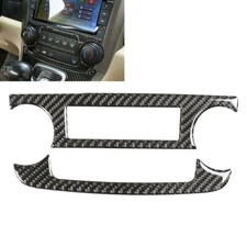 Real Carbon Fiber CD Radio Panel Control Cover Trim Fits 07-11 CRV