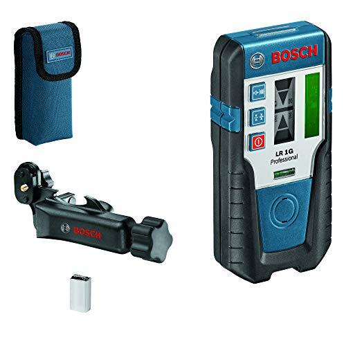 Bosch Professional Ricevitore Laser LR 1 G (Laser Verde, 1 Batteria da 9V, Raggi