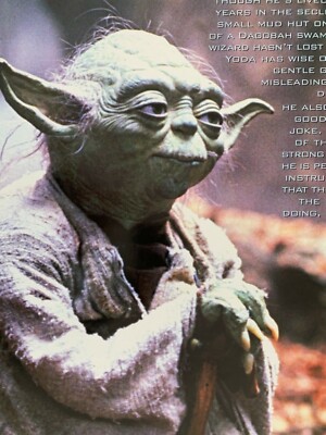STAR WARS,YODA RARE LICENSED 1998 POSTER | eBay