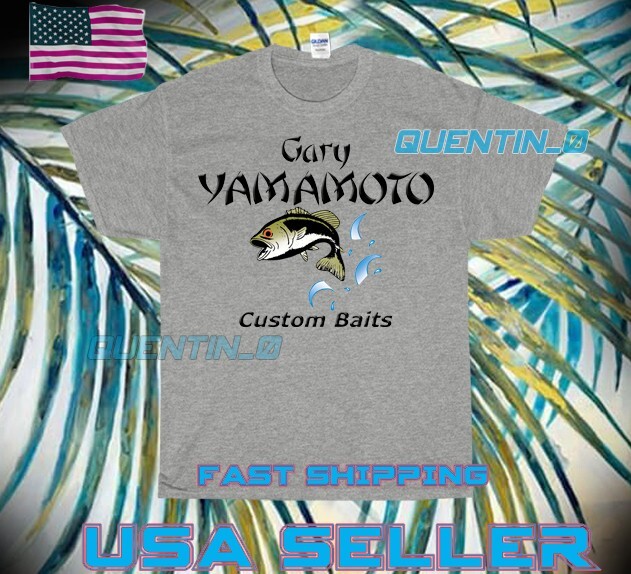 NEW SHIRT PREMIUM GARY YAMAMOTO BAITS FISHING LOGO T-SHIRT FUNNY