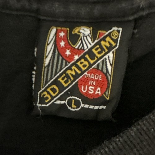 Rare Vintage 3D Emblem Wolf 1994 Shirt 80s 90s Motorcycle L Made USA - Picture 4 of 5