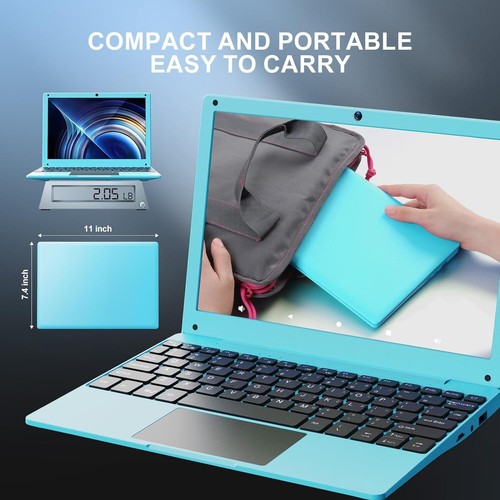 10.1'' Laptop Computer Quad Core Android 12 Mini Netbook 2G RAM+64GB ROM for Kid - Picture 5 of 6