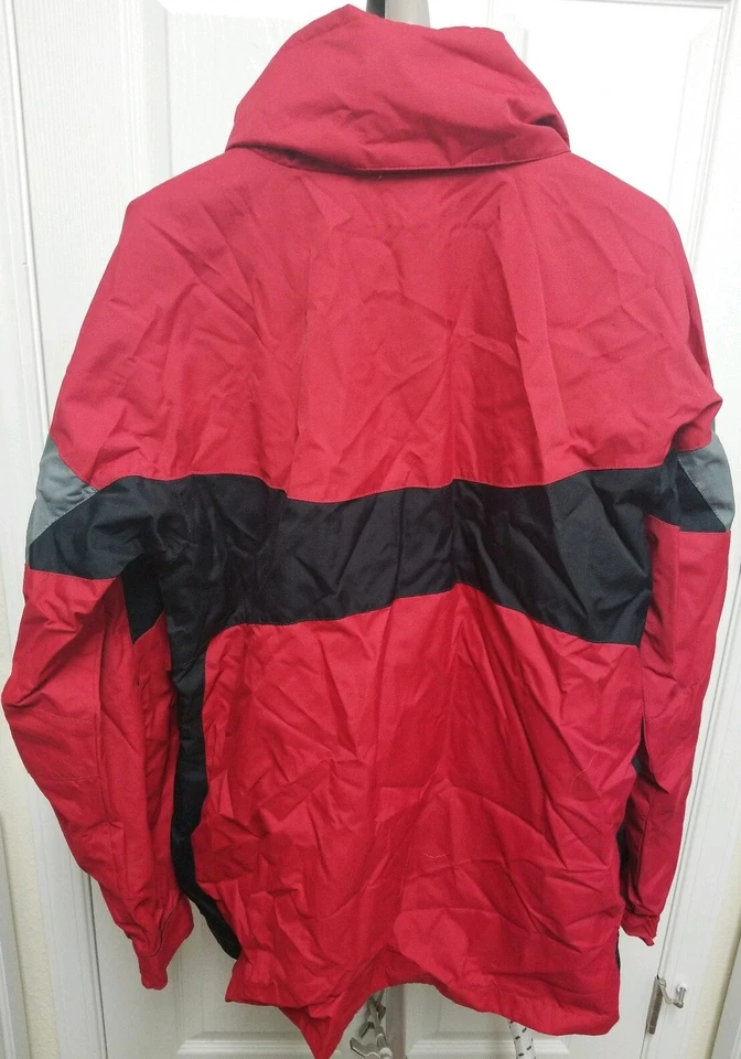Bonita chaqueta juvenil Columbia Vertex talla 18-20 abrigo rojo y negro Foto 3 de 4