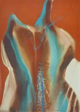 Lamar Briggs Spirit Coasas 1978 Abstract Art US Artist Hand Signed Lithograph