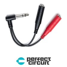 Morningstar 1/4" Stereo to Mono Splitter Y ADAPTER - NEW - PERFECT CIRCUIT