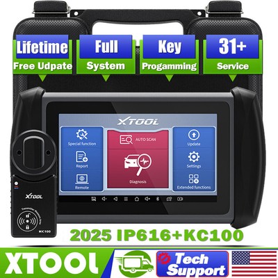 XTOOL IP616 KC100 Car Diagnostic OBD Scanner Car Key Programming Tool TPMS 