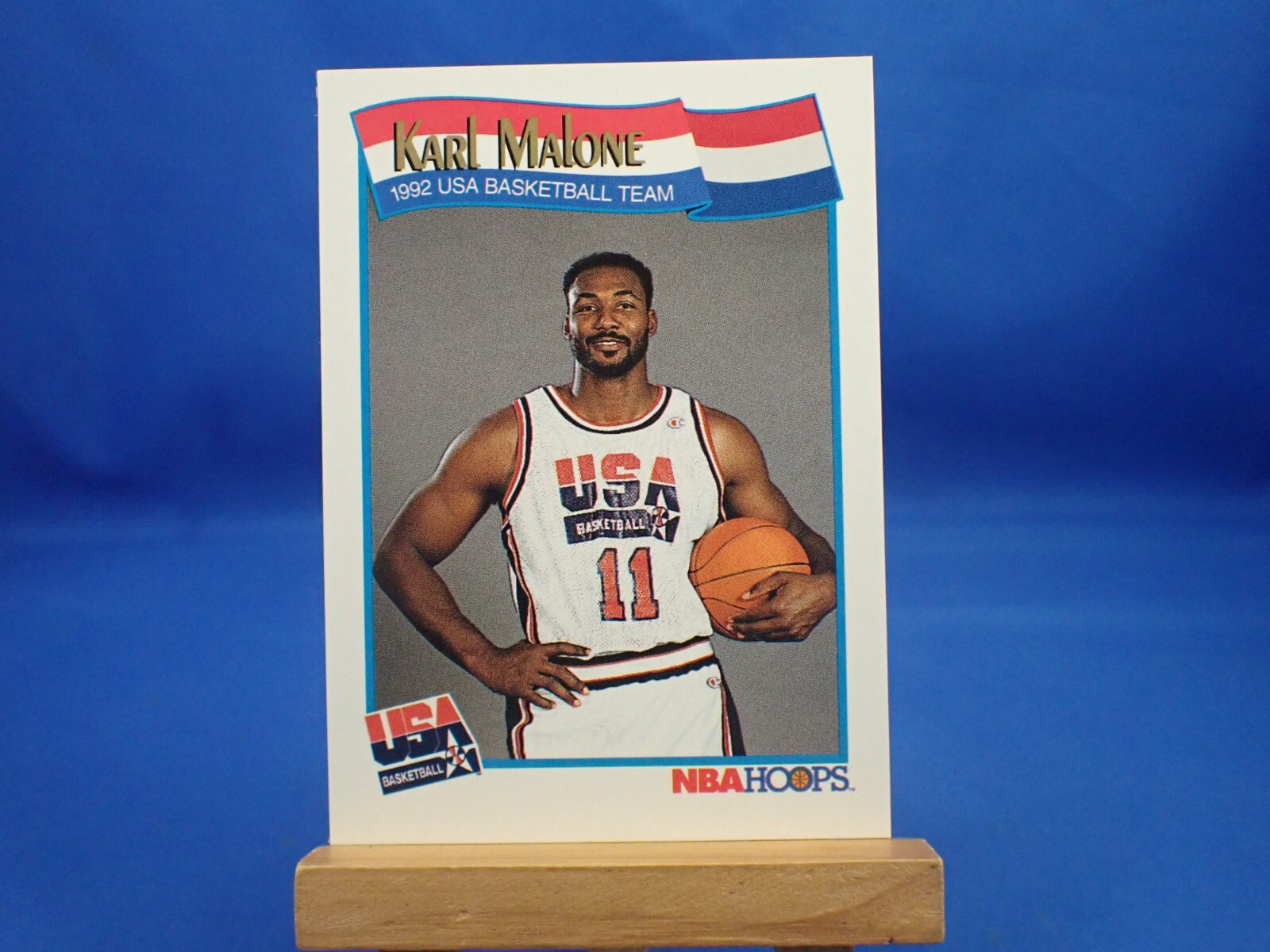 Karl Malone NBA Hoops 1991 USA Basketball #580