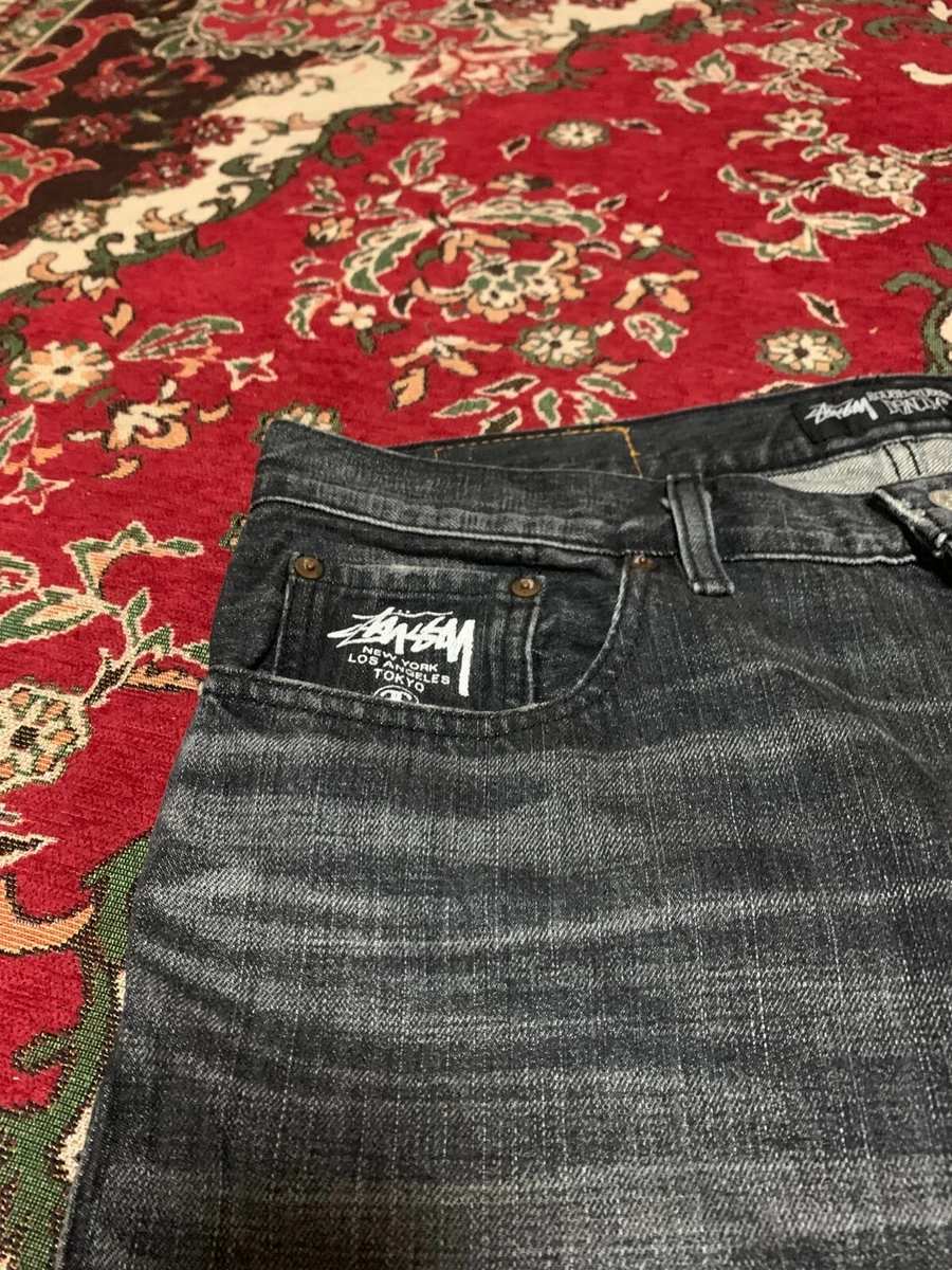 Levi's x Stussy Jeans Black SS505 W36 L32 Damage Processing 30thCollabo LTD  Men