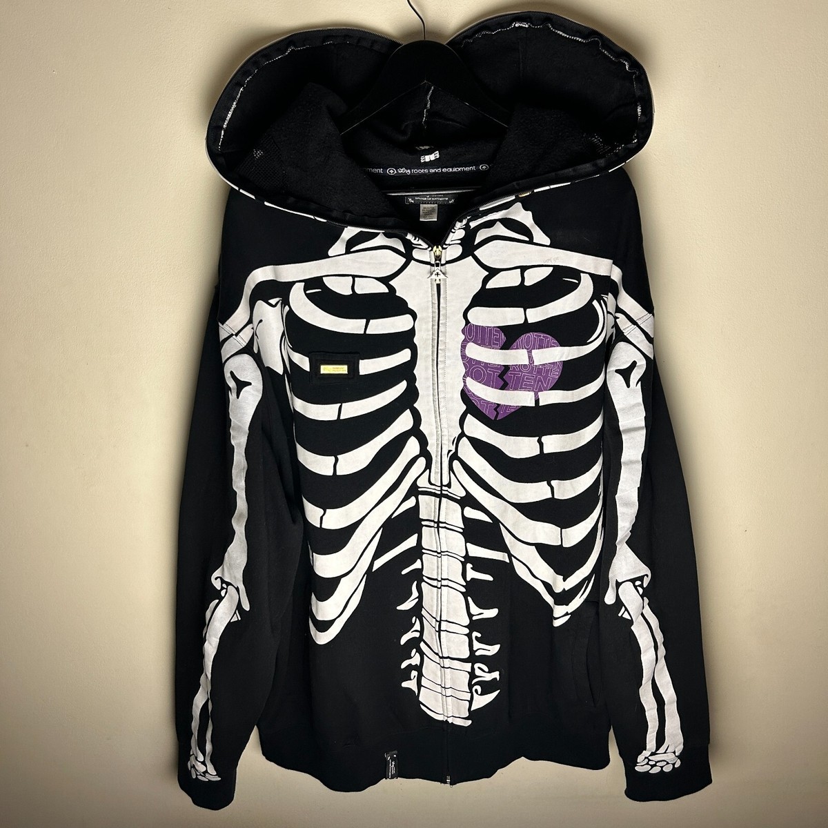 Vintage LRG Dead Serious Skeleton Zip Hoodie XXXXL | eBay