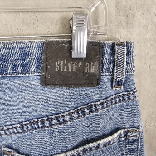 Pantalones de mezclilla vintage Y2K Levis Silvertab para hombre 31x28 sueltos pierna recta lavado claro - Imagen 8 de 13