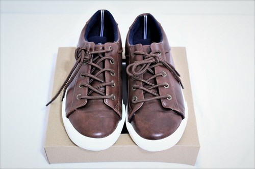 Nautica Brown Faux Leather Shoes Sz 4 - Picture 2 of 8