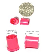 2pc BTO Newly Made Aurora G G-PLUS Style HO Slot Car Rear Wheels 8894 PINK A