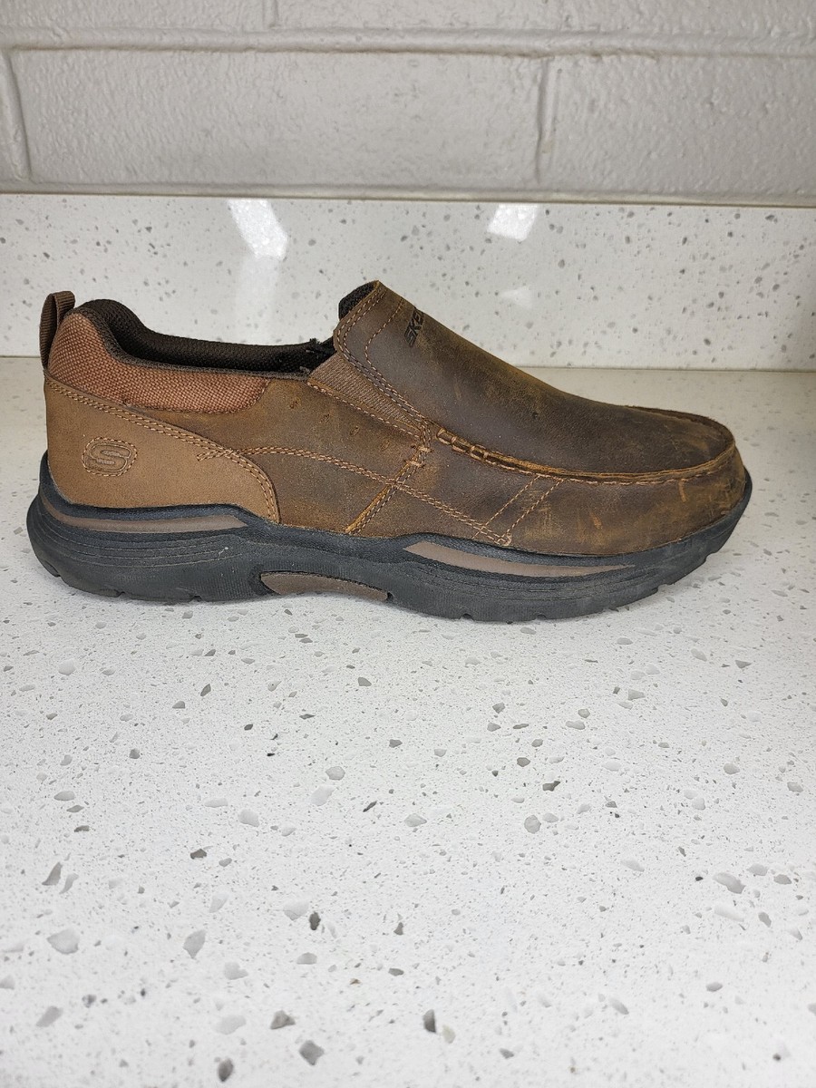 Skechers Expended Seveno Leather Slip on Leather Slip 