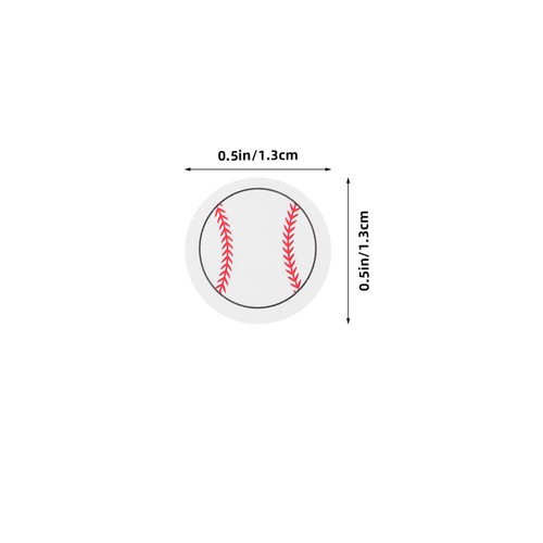 20 Sheets Baseball-Etikettenaufkleber Sportwasserflaschenaufkleber Thema - Photo 10/12