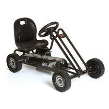 hauck Ergonomic Pedal Ride On Go Kart Toy for Boys and Girls, Black Open Box 