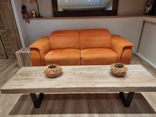 canapé vintage année 60, 70. Neuf 2022 orange doré état impeccable