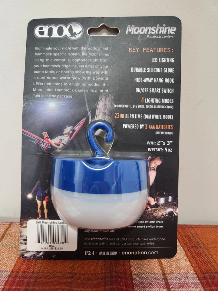 Linterna colgante ENO Eagles Nest Moonshine azul (azul) - NUEVA  Foto 2 de 2