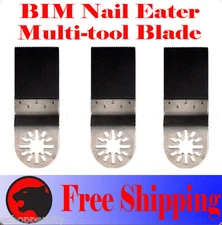 3 Pcs Nail Eater Oscillating MultiTool For Milwaukee Ridgid Ryobi Jobmax Genesis