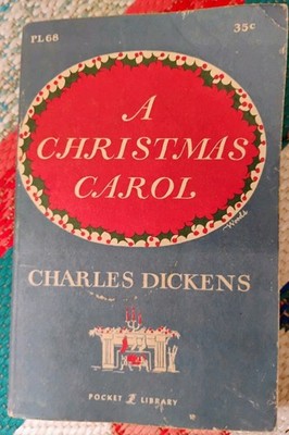 Vintage A Christmas Carol Charles Dickens Pocket Library PL 68 Paperback Book