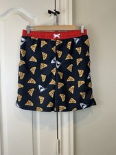Boys IXtreme Surf Board Size 14/16 Swim Trunks Pizza And Sharks