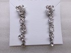 Olive Piper Pearl & Rhinestone Earrings Long Dangle NWT Gift Fashion Party Show — photo 2