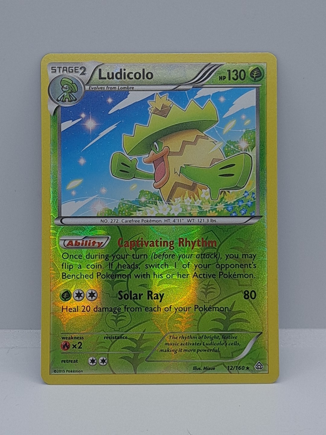 Pokemon TCG Ludicolo 12/160 - XY Primal Clash (Reverse Holo) NM