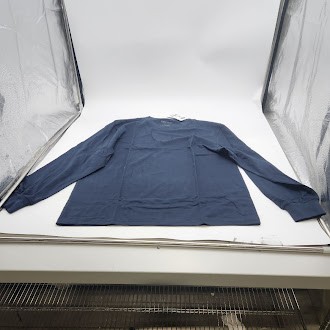 ЛЕГКИЙ СВИТЕР-ФУТБОЛКА С ДЛИННЫМ РУКАВОМ ACTION THREAD APARREL - РАЗМЕР: МУЖСКОЙ M - ТЕМНО-СИНИЙ