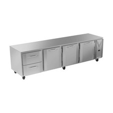 Victory VURD119HC-2 119" 4-Section Undercounter Refrigerator w/ 3 Solid Doors...