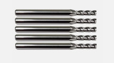 1/16" x 1-1/2" 4-Flute Carbide End Mill - Black Coated for CNC Milling, Metal Ma