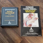 Human Cannonball (Atari 2600, 1978) Game Cartridge and Manual Tested Text Label