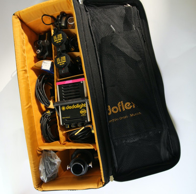 Dedolight 150W Master 4-Light Kit DLH4 Classic + Chimera Soft Box + Bag