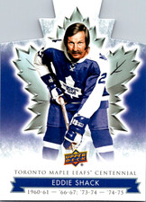 2017-18 UD Maple Leafs Centennial Die Cut Eddie Shack #3 Die-Cut