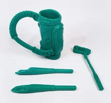 TMNT 1989 Casey Jones Complete Set of Parts Accessories Weapons Playmates Lot