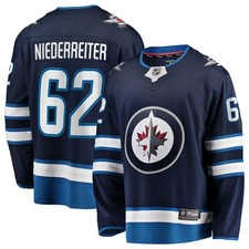 Men's Fanatics Nino Niederreiter Navy Winnipeg Jets Home Premier Breakaway
