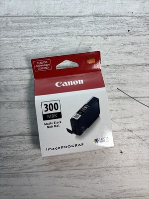 CANON 300 Matte MBK Black Ink Cartridge PFI-300MBK 4192C002 Sealed