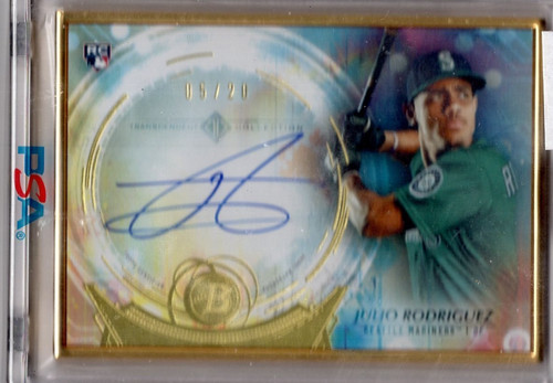 2022 Bowman Transcendent Auto JULIO RODRIGUEZ Gold Framed RC AUTOGRAPH 05/20