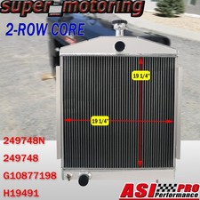 2-ROW TRACTOR RADIATOR FITS LINCOLN WELDER 200 250 AMP SA200 SA250 G10877198
