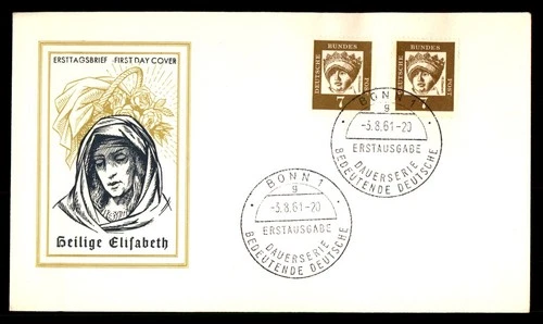 Mayfairstamps Germany FDC 1961 Hl Elisabeth First Day Cover aax_25131