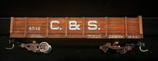HOn3 High-Side Gondola Car,Colo & Southern Custom Made,All Wood , decorated