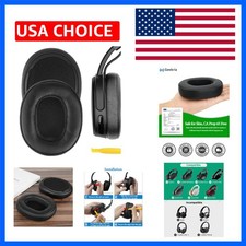 QuickFit Replacement Ear Pads for Skullcandy Headphones - Black Faux Leather