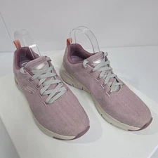 Skechers Arch Fit Shoes Womens Size 8.5 Pink Air Cooled Walking Sneakers