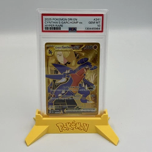 2025 POKEMON DRI EN-DESTINED RIVALS HYPER RARE #241 CYNTHIA'S GARCHOMP EX PSA 10