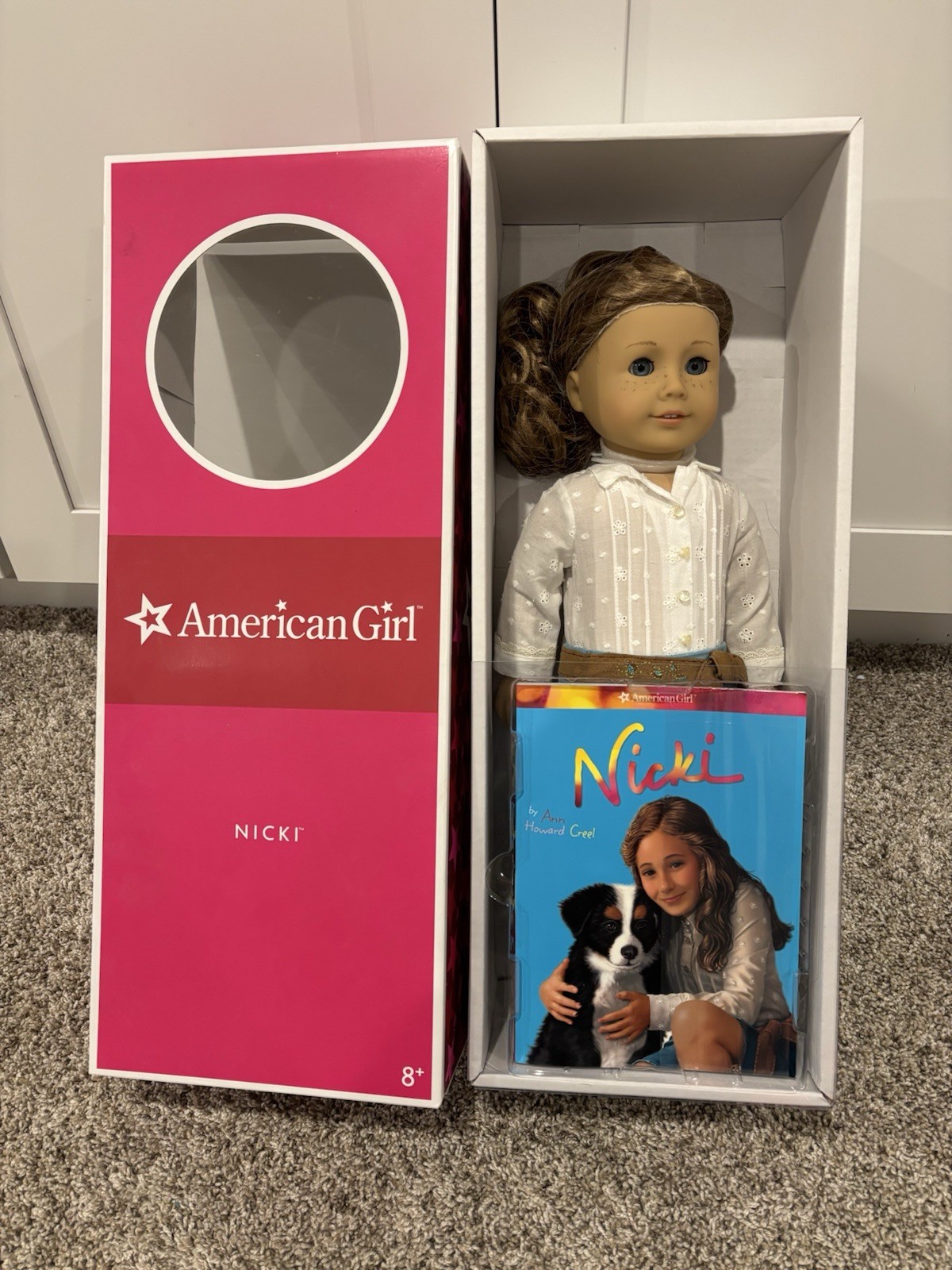 American Girl Doll Nicki Fleming with Outfit and Book- GOTY 2007, Retired NIB