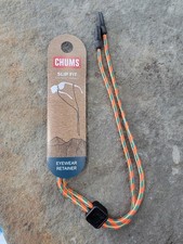Chums Sunglass Retainer ORANGE / TEAL 12121814 3MM ROPE STYLE SLIP FIT