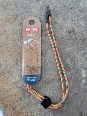 Chums Sunglass Retainer ORANGE / TEAL ( 12121814 ) 3MM ROPE STYLE SLIP FIT