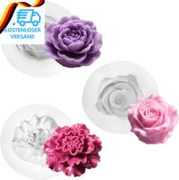 3 StüCk Kerzen Silikonformen Kerzenform Blumen 3D Silikonform Kerzen Silikonform