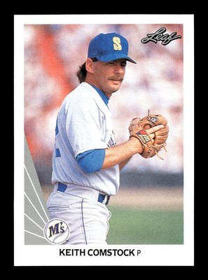 KEITH COMSTOCK   1990 Leaf Baseball #522 Seattle Mariners
