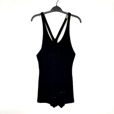 1920 Jantzen Men's Size 40 Wool Worsted Black Swimming Bathing Suit Made In USA