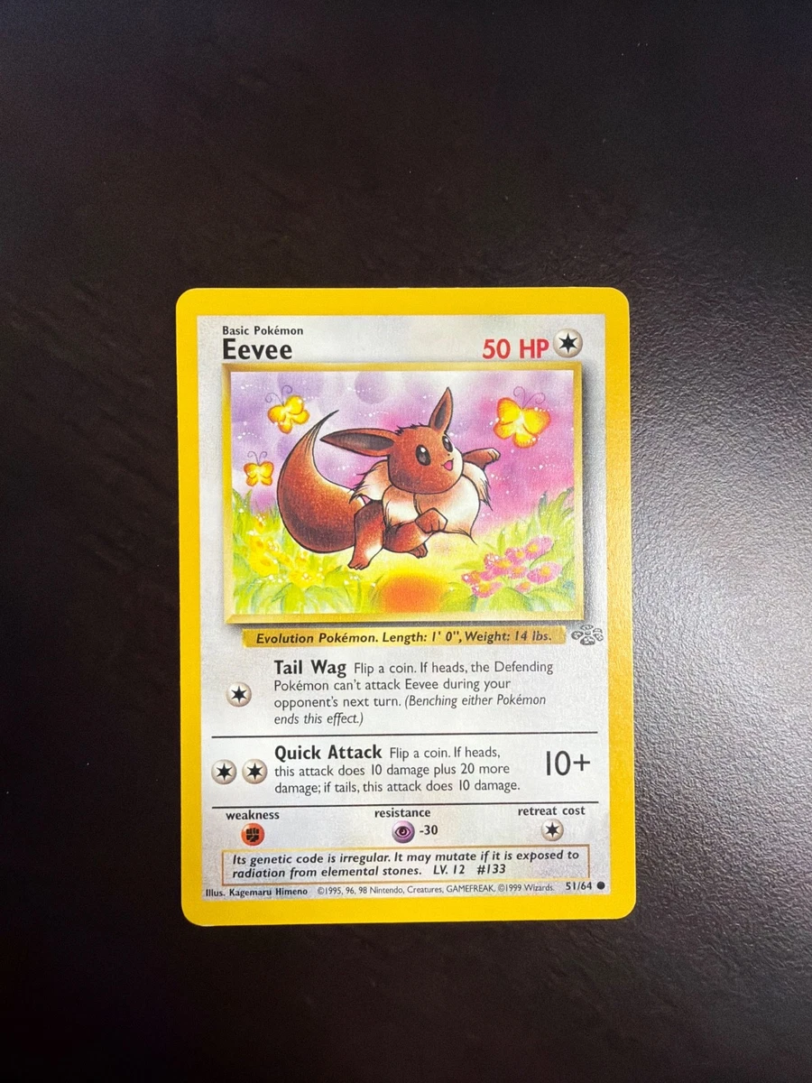 Eevee Pokmon TCG Common Base Set Individual Collectible Card Game Cards  for sale | eBay