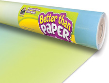 Aqua and Lime Color Wash Better than Paper Bulletin Board Roll TCR77903 